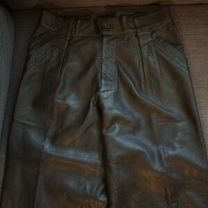 Valentino vintage leather pants size 48 #139